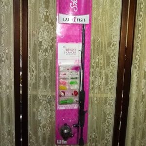 SHAKESPEARE LADYFISH SPIN-CAST COMBO /TACKLE KIT